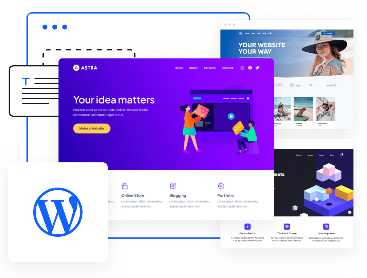Build your website with optimized WordPress hosting